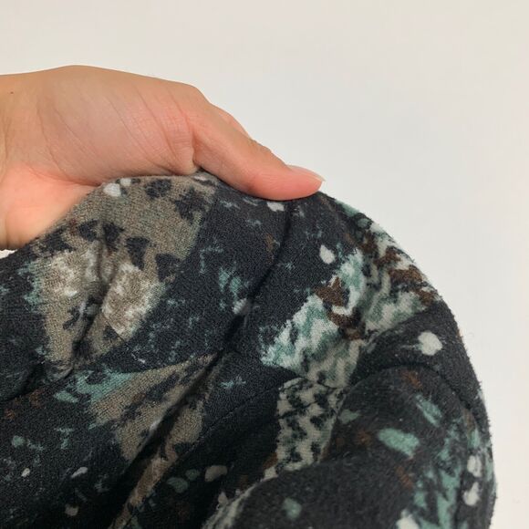 Free People Jacket Womens 6 Multi Plaid Splatter Knit Moto Asymmetric Zip Lined - Picture 11 of 13